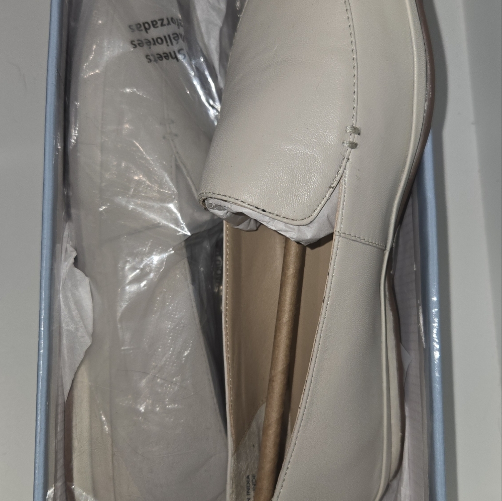 Seychelles Womens Ethereal Ivory Leather Slip-On Lifestyle Loafers Shoes NWT - Picture 3 of 6